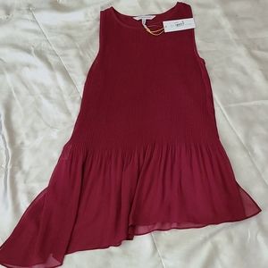 BCBG Generation Pleated Swing Top - XXS